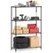 4-Tier Metal Shelving Unit Adjustable Heavy Duty Utility Rack Black